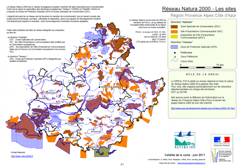 Le réseau Natura 2000 en PACA